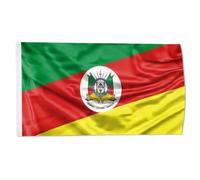 Drapeaux De Jardin Rio Grande Do Sul Brésil Drapeaux Décoratifs D'Extérieur Vintage Bannière De Jardin Pour Pelouse Balcon Décoration 90X150 Cm