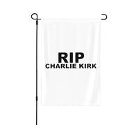 Drapeaux de jardin Rip Charlie Kirk 1993-2025 12"x18" Bannière double face sans mât