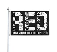 Drapeaux De Jardin Rouge Souvenez-Vous De Tous Ceux Qui Sont Déployés Bannière Extérieure Toutes Les Saisons Garden Flag Résiste Aux Intempéries Drapeau Extérieur Pour Patio Ferme M