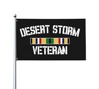 Drapeaux De Jardin Ruban De Service De La Guerre Du Golfe Pour La Fierté Des Vétérans De La Tempête Du Désert Drapeau Fierté Durable Drapeaus Décoratif Bannières Extérieure Pour 90X152CM