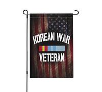 Drapeaux De Jardin Ruban De Service En Corée, Fierté D'Ancien Combattant De La Guerre De Corée Résiste Aux Intempéries Pelouse Drapeaux Premium Treer Drapeau Pour Ferme Balcon Fête 30X45Cm