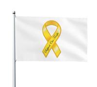Drapeaux De Jardin Ruban Jaune « Soutenez Nos Troupes » Uv Fade Résistant Décoration De Jardin Durable Bannière Pour Bureaux Maison Vacances 3X5 Ft