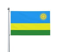 Drapeaux De Jardin Rwanda Drapeau Fierté Imperméabiliser Drapeaus Décoratif Decoration Bannières Extérieure Pour Festivals Balcon Fête 90X150CM