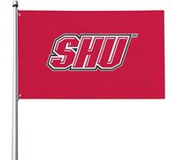 Drapeaux De Jardin Sacred Heart University Logo Bannière Jardins Imperméabiliser Drapeau Fierté Couleurs Vives Drapeaus Décoratif Pour Défilé Festivals Fête 90X152CM