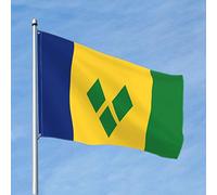 Drapeaux De Jardin Saint-Vincent-Et-Les Grenadines Bannière De Cour Décoratif Bannières Extérieure Pour Défilé Vacances Festivals 90X150 CM