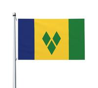 Drapeaux De Jardin Saint-Vincent-Et-Les-Grenadines Drapeau Fierté Durable Drapeaus Décoratif Résistant Bannières Extérieure Pour Défilé Festivals Balcon 90X150CM