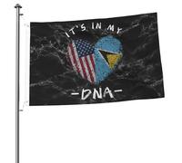 Drapeaux De Jardin Sainte-Lucie, C'Est Dans Mon Adn Saint-Lucien Usa Bannière Jardins Durable Drapeau Fierté Résistant Drapeaus Décoratif Pour Festivals Fête Défilé 90X152CM