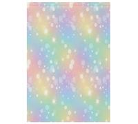 Drapeaux de jardin saisonniers amusants et mignons résistants aux intempéries drapeaux de cour décorations d'automne pour la maison pastel arc-en-ciel dégradé 71,1 x 101,6 cm