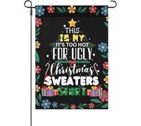 Drapeaux de jardin saisonniers double face avec inscription « This Is My It's Too Hot Ugly »