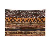 Drapeaux de jardin saisonniers double face - Drapeau africain en tissu tribal pour terrasse, pelouse, maison, extérieur, décoration de vacances