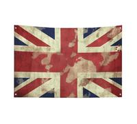 Drapeaux de jardin saisonniers double face drapeau britannique vintage drapeau britannique grand drapeau pour terrasse, pelouse, maison, extérieur, décoration de vacances