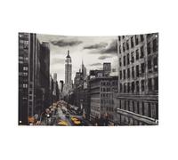 Drapeaux de jardin saisonniers double face Love from New York Grand drapeau pour terrasse, pelouse, maison, extérieur, décoration de vacances