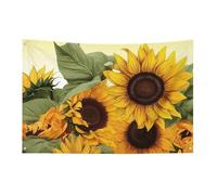 Drapeaux de jardin saisonniers double face - Motif tournesols - Grand drapeau floral pour terrasse, pelouse, maison, extérieur - Décoration de vacances