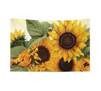 Drapeaux de jardin saisonniers double face - Motif tournesols - Grand drapeau floral pour terrasse, pelouse, maison, extérieur - Décoration de vacances