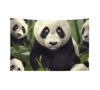 Drapeaux de jardin saisonniers double face - Panda mignon - Grand drapeau pour terrasse, pelouse, maison, extérieur, décoration de vacances