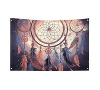 Drapeaux de jardin saisonniers double face pour maison, attrape-rêves amérindien, grand drapeau pour terrasse, pelouse, maison, extérieur, décoration de vacances