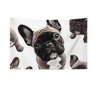 Drapeaux de jardin saisonniers double face pour maison, bouledogue français, grand drapeau pour terrasse, pelouse, maison, extérieur, décoration de vacances