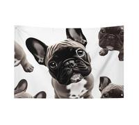 Drapeaux de jardin saisonniers double face pour maison, bouledogue français, grand drapeau pour terrasse, pelouse, maison, extérieur, décoration de vacances