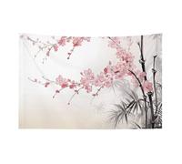 Drapeaux de jardin saisonniers double face pour maison, cerisier, arbre zen, grand drapeau pour terrasse, pelouse, maison, extérieur, décoration de vacances