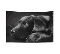 Drapeaux de jardin saisonniers double face pour maison, labrador noir, grand drapeau pour terrasse, pelouse, maison, extérieur, décoration de vacances