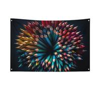 Drapeaux de jardin saisonniers, drapeaux de cour, nombreux crayons de couleur, drapeaux décoratifs pour l'intérieur et l'extérieur, les festivals, les célébrations
