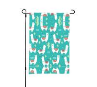 Drapeaux de jardin saisonniers indiens en alpaga double face 30,5 x 45,7 cm à l'extérieur, décoration de Pâques St Patrick