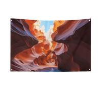 Drapeaux de jardin saisonniers pour décoration de maison de printemps, antilope canyon double face pour décoration de festival en plein air