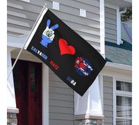 Drapeaux De Jardin Salvador Salvadorien Paix Cuba Cubains Bannière Jardins Couleurs Vives Bannières Extérieure Durable Drapeaus Décoratif Pour Fête Balcon Défilé 90X152CM
