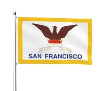 Drapeaux De Jardin San Francisco Bannière De Jardin Résistant Drapeaux Décoratifs D'Extérieur Pour Fête Cour Extérieurs 90X150 Cm