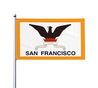Drapeaux De Jardin San Francisco Drapeaux Décoratifs D'Extérieur Vintage Bannière De Jardin Pour Festivals Extérieurs Balcon 90X150 CM