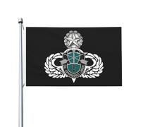 Drapeaux De Jardin Saut De Maître Du 19E Groupe Des Forces Spéciales Bannière De Jardin Décoratif Drapeaux Décoratifs D'Extérieur Pour Extérieurs Décoration Défilé 90X150 CM