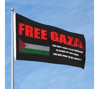Drapeaux De Jardin Sauver Gaza, Libérer La Palestine Drapeau Fierté Durable Drapeaus Décoratif Résistant Bannière Jardins Pour Fête Balcon Défilé 90X152CM