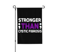 Drapeaux De Jardin Sensibilisation À La Fibrose Kystique Drapeau Fierté Durable Drapeaus Décoratif Résistant Bannière Jardins Pour Festivals Défilé Balcon 30X45CM