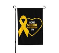 Drapeaux De Jardin Sensibilisation À La Prévention Du Suicide Bannières Extérieure Decoration Drapeaus Décoratif Imperméabiliser Drapeau Fierté Pour Fête Balcon Défilé 30X45CM