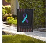 Drapeaux De Jardin Sensibilisation À La Prévention Du Suicide Drapeaus Décoratif Durable Drapeau Fierté Résistant Bannières Extérieure Pour Festivals Balcon Fête 30X45CM