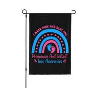 Drapeaux De Jardin Sensibilisation Au Deuil Périnatal Drapeaux Décoratifs D'Extérieur Personnalisée Bannières Extérieure Pour Pelouse Extérieurs Décoration 90X150 Cm