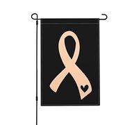 Drapeaux De Jardin Sensibilisation Aux Cancers De L'Utérus Résiste Aux Intempéries Drapeau Extérieur Décorations Pelouse Drapeaux Pour Célébrations Balcon Fête 30X45Cm