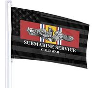 Drapeaux De Jardin Service Sous-Marin Silver Dolphin, Vétéran De La Guerre Froide Bannière Extérieure Décorations Drapeau Extérieur Premium Pelouse Drapeaux Pour Célébrations Balcon Fête M