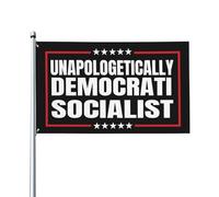 Drapeaux De Jardin Socialiste Démocrate Sans Complexe Bannières Extérieure Imperméabiliser Drapeaus Décoratif Résistant Drapeau Fierté Pour Fête Balcon Défilé 90X150Cm