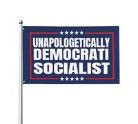 Drapeaux De Jardin Socialiste Démocrate Sans Complexe Drapeau Fierté Imperméabiliser Drapeaus Décoratif Durable Bannière Jardins Pour Fête Festivals Défilé 90X150Cm
