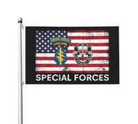 Drapeaux De Jardin Special Forces Usa 91 Drapeau Extérieur Décorations Pelouse Drapeaux Pour Patio Jardinage Célébrations 90X150 CM