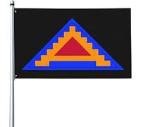 Drapeaux De Jardin Ssi De La Septième Armée Américaine Drapeaus Décoratif Résistant Bannières Extérieure Decoration Drapeau Fierté Pour Fête Balcon Défilé 90X152CM