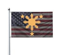 Drapeaux De Jardin Stars And Sun Filipino Philippines Treer Drapeau Décorations Drapeau Extérieur Pour Balcon Fête Jardinage Célébrations 90X150 CM