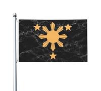 Drapeaux De Jardin Stars And Sun Filipino Philippines Treer Drapeau Toutes Les Saisons Pelouse Drapeaux Pour Célébrations Balcon Fête Ferme 90X150 CM