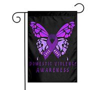 Drapeaux De Jardin Stop Violence Domestic Violence Awareness Décorations Pelouse Drapeaux Résiste Aux Intempéries Drapeau Extérieur Pour Célébrations Ferme M