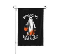 Drapeaux De Jardin Strangers Have The Best Candy Toutes Les Saisons Bannière Extérieure Premium Pelouse Drapeaux Pour Balcon Fête Célébrations S