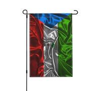 Drapeaux De Jardin Style De Soie De Guinée Équatoriale Bannière Jardins Imperméabiliser Bannières Extérieure Couleurs Vives Drapeaus Décoratif Pour Fête Balcon Défilé 30X45CM