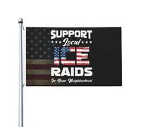 Drapeaux De Jardin Support Local Ice Raids In Your Neighborhood Bannière Extérieure Premium Garden Flag Pour Célébrations Balcon Fête Patio 90X150 CM