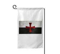 Drapeaux De Jardin Symbol Of The Knights Templar Garden Flag Coupe-Vent Et Étancheune Bannière Extérieure Toutes Les Saisons Drapeau Extérieur Pour Célébrations Jardinage Ferme S