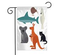 Drapeaux De Jardin Symbole Personnage Faune Mignon Australie Koala Nouvelle-Zélande Animaux Faune Plat Voyage Divers Personnalisés Bannière, Pour Les Défilés, D'Intérieur, 30x45cm